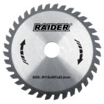 RAIDER Δίσκος κοπής ξύλου Φ20/ Φ180/24Δόντια 163102