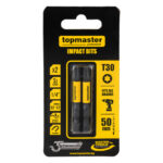 TOP MASTER Μύτη κατσαβιδιού Impact Torx με μέγεθος TX30 50mm συσκευασία 2τεμ. 338740
