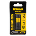 TOP MASTER Μύτη κατσαβιδιού Impact Torx με μέγεθος TX40 50mm συσκευασία 2τεμ. 338741