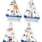 ΔΙΑΚΟΣΜΗΤΙΚΟ ΞΥΛΙΝΟ ΚΑΡΑΒΙ 4 ΣΧΕΔΙΩΝ 14X20CM