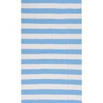 ΠΕΤΣΕΤΑ ΠΑΡΑΛΙΑΣ ΒΑΜΒΑΚΕΡΗ FOUTA ΣΙΕΛ ΜΕ ΡΙΓΕΣ 90X180cm