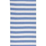 ΠΕΤΣΕΤΑ ΠΑΡΑΛΙΑΣ ΒΑΜΒΑΚΕΡΗ FOUTA ΡΙΓΕΣ ΜΠΛΕ 90X180cm