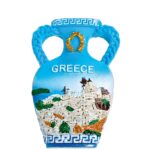 ΜΑΓΝΗΤΑΚΙ ΑΜΦΟΡΕΑΣ ΕΛΛΗΝΙΚΟ ΝΗΣΙ ''GREECE''  5.5x8cm