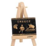 ΜΑΓΝΗΤΑΚΙ ΣΕ ΚΑΒΑΛΕΤΟ ΤΡΙΗΡΗΣ ΠΕΡΙΚΕΦΑΛΑΙΑ ''GREECE'' 12cm
