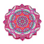 ΚΕΡΑΜΙΚΟ ΣΟΥΒΕΡ MANDALA ΠΟΛΥΧΡΩΜΟ ΜΕ ΦΕΛΛΟ Φ11cm
