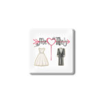 Μαγνητάκι Mr.&Mrs heart