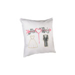 Μαξιλάρι Mr.&Mrs heart 38cm.