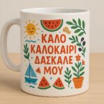 Κούπα 325ml  "Καλό καλοκαίρι Δάσκαλε μου"