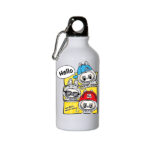 Μπουκάλι με μαύρο καπάκι 600ml Λα Τερας 3
