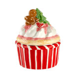ΚΕΡΑΜΙΚΗ ΧΡΙΣΤΟΥΓΕΝΝΙΑΤΙΚΗ ΜΠΙΣΚΟΤΟΘΗΚΗ CUPCAKE Φ15x24cm