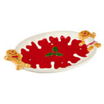 ΚΕΡΑΜΙΚΗ ΧΡΙΣΤΟΥΓΕΝΝΙΑΤΙΚΗ ΠΙΑΤΕΛΑ GINGERBREAD COOKIES 30x20cm