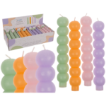 Taper candle. Bubble, pastel