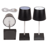 Black colored table lamp with LED,
ca. 26 x 10,5 cm