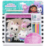 Σετ Scratch με Βιβλίο Καλλιγραφίας & Ζωγραφικής, Χρωματιστά Μολύβια, Αυτοκόλλητα