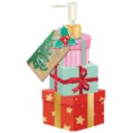 Stacked presents silver paint & fuchsia glitter 500 ml 8.5*8.5*19.5cm
