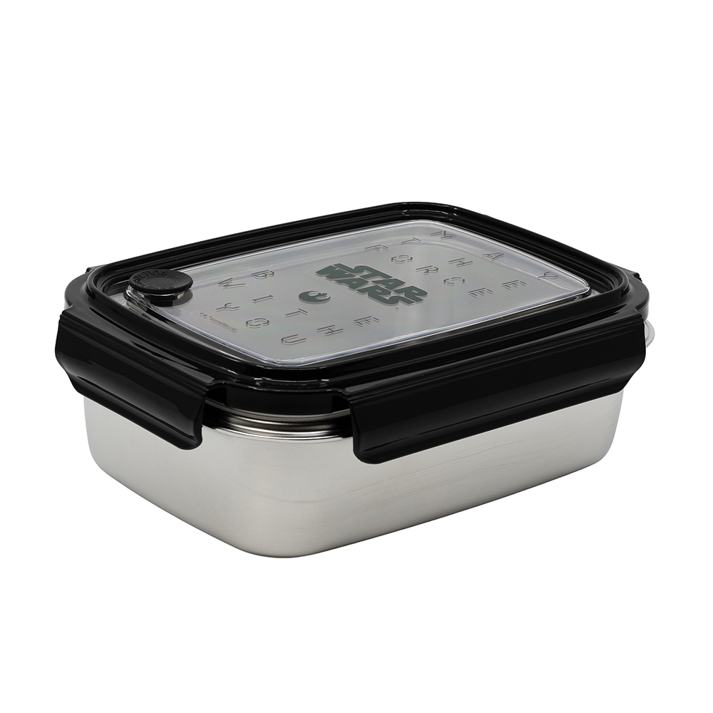 ST01000R Star Wars Stainless Steel Rectangular Sandwich Box 1020 ml - Image 1