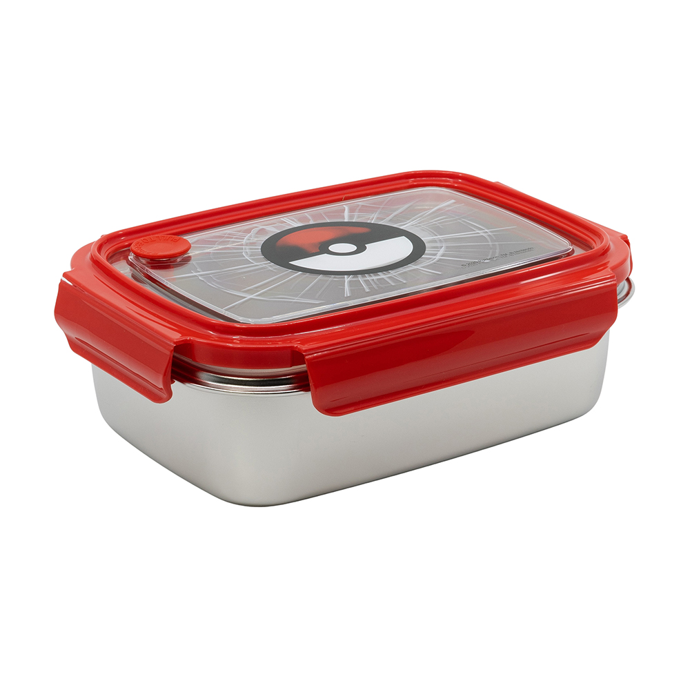 ST01050R Pokemon Stainless Steel Rectangular Sandwich Box 1020 ml - Image 1