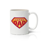 Κεραμική λευκή κούπα Super Dad
