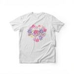 T-Shirt MOM με Λουλούδια