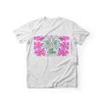 T-Shirt Best Mom με Λουλούδια