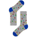Κάλτσα Unisex με Σχέδιο Tetris