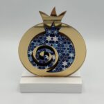 ΕΠΙΤΡΑΠΕΖΙΟ ΓΟΥΡΙ ΡΟΔΙ PLEXIGLASS ΜΕ ΜΠΛΕ ΑΣΤΕΡΑΚΙΑ 7.5x10.5cm