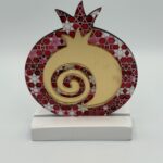 ΕΠΙΤΡΑΠΕΖΙΟ ΓΟΥΡΙ ΞΥΛΙΝΟ ΡΟΔΙ ΜΕ PLEXIGLASS & ΚΟΚΚΙΝΑ ΑΣΤΕΡΑΚΙΑ 7.5x10.5cm