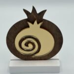 ΕΠΙΤΡΑΠΕΖΙΟ ΓΟΥΡΙ ΞΥΛΙΝΟ ΡΟΔΙ ΜΕ PLEXIGLASS 7.5x10.5cm
