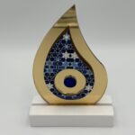 ΕΠΙΤΡΑΠΕΖΙΟ ΓΟΥΡΙ PLEXIGLASS ΜΑΤΙ ΜΕ ΜΠΛΕ ΑΣΤΕΡΑΚΙΑ 7.5x11.5cm