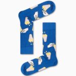 Καλτσα Unisex με Σχέδιο Blue Pop Corn