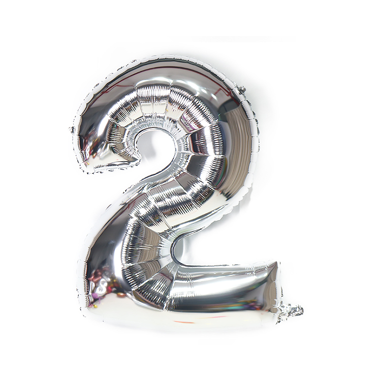 300000030800 Μπαλόνι Ασημί Νο 2 (16 ίντσες) - Image 1