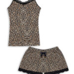 Γυναικείο Βαμβακερό Babydoll Leopard
