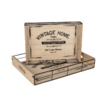 Δίσκος Vintage Home Σετ 2 τμχ  34 x 24,5 & 28 x 20,5 εκ - Image 2