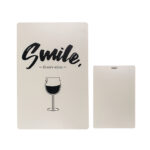 Μεταλλική Πινακίδα Smile, there's wine, ca. 20 x 30 cm