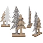 Ξύλινο Δέντρο Merry Christmas 14 x 6 x 31 cm
