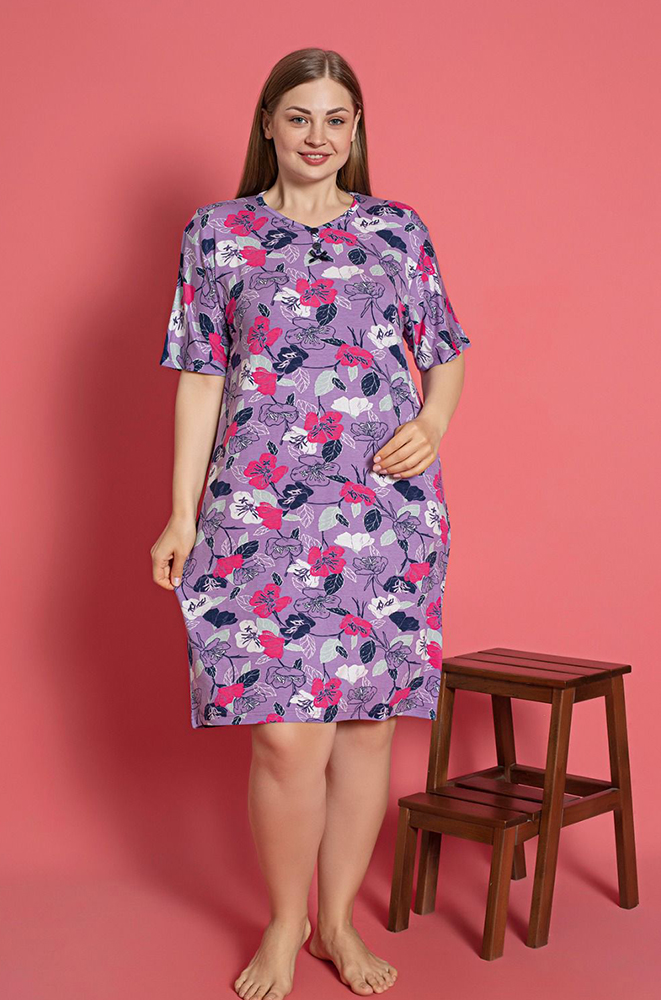5159 Γυναικείο Φορεματάκι Purple Dress - Image 1