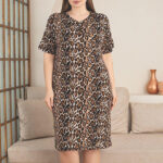 Γυναικείο Φορεματάκι Big Leopard Print