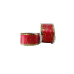 Χριστουγεννιάτικη Κορδέλα συσκευασίας με γκλίτερ