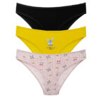 Βαμβακερό Μπικίνι Κιλοτάκι Yellow Bunny - 3 Τεμαχίων