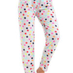 Γυναικείο Βαμβακερό Παντελόνι Πυτζάμα Colorful Polka Dots