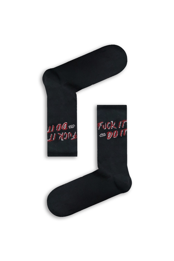 just-do-it Κάλτσα Unisex με Σχέδιο Just Do It - Image 1