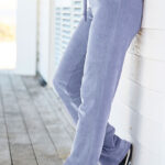 Γυναικείο Βελουτέ Παντελόνι Light Blue