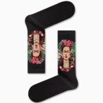 Κάλτσα Unisex με Σχέδιο Black Frida Kahlo