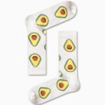 Κάλτσα Unisex με Σχέδιο White Avocado