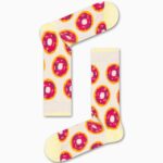Κάλτσα Unisex με Σχέδιο White Donuts