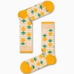 Κάλτσα Unisex με Σχέδιο Stripes Pineapple