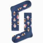Κάλτσα Unisex με Σχέδιο Denim Blue Ice Cream
