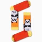 Κάλτσα Unisex με Σχέδιο Orange Panda