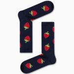 Κάλτσα Unisex με Σχέδιο Navi Blue Strawberry