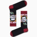 Κάλτσα Unisex με Σχέδιο Red Black Salvador Dali